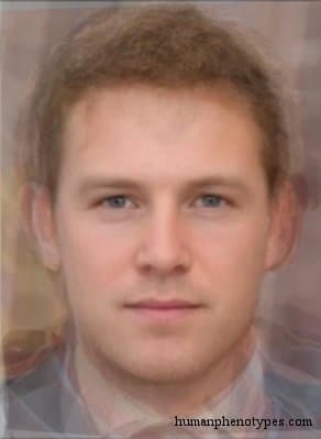 Anglo-Saxon phenotype average face