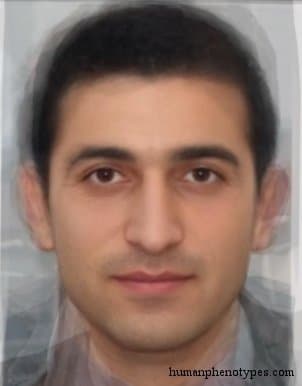 Armenid phenotype average face