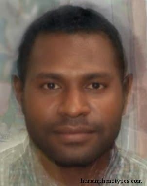 Brachio Melanesid phenotype average face