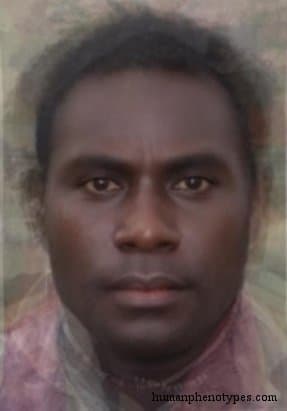 Bukaid phenotype average face