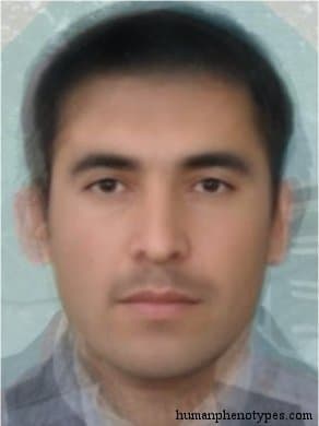 Central Pamirid phenotype average face