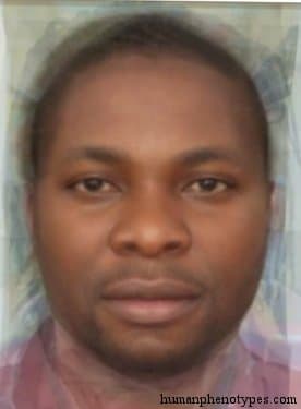 Congolesid phenotype average face