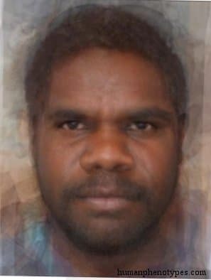 Desert Australid phenotype average face
