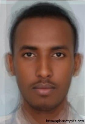 East Ethiopid phenotype average face