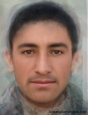 East Pamirid phenotype average face