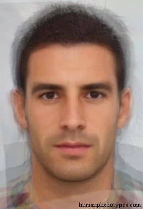 Eurafricanid phenotype average face
