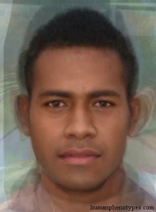Fijid phenotype average face