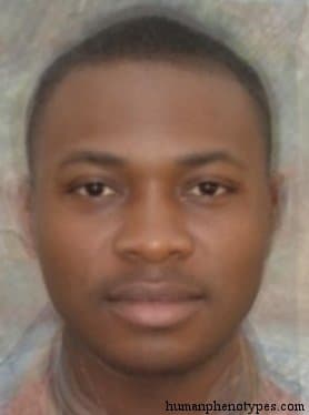 Guineo Camerunian phenotype average face