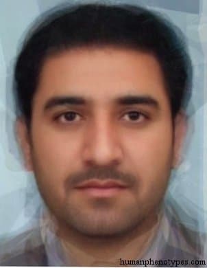 Indo Iranid phenotype average face