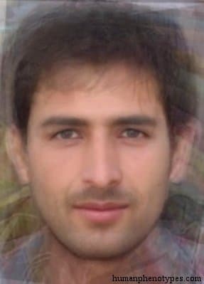 Indo Nordic phenotype average face