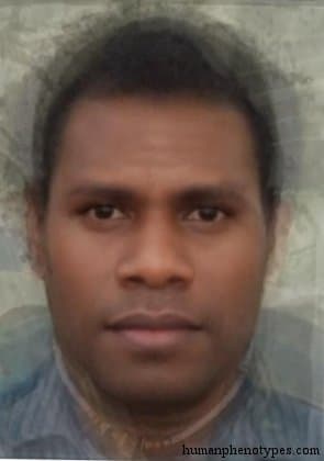 Insular Melanesid phenotype average face