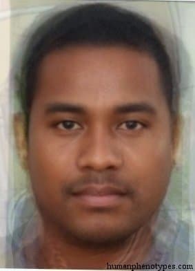 Micronesid phenotype average face