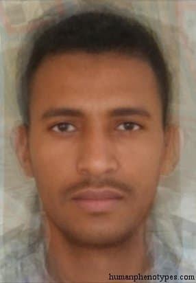 Moorish phenotype average face