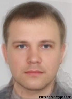 Neo Danubian phenotype average face