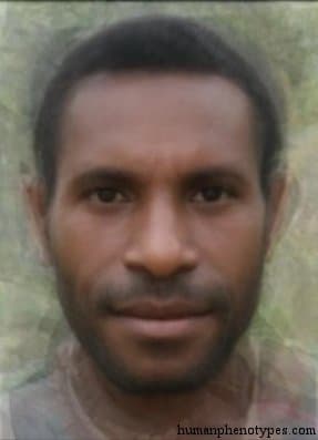 Neo Melanesid phenotype average face