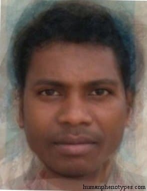 North Gondid phenotype average face