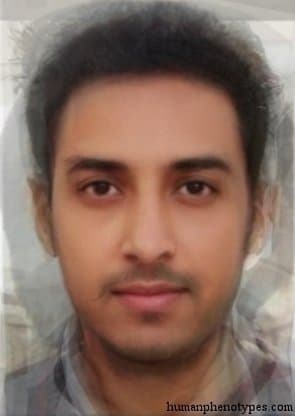 North Indid phenotype average face composite