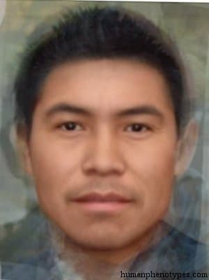 Pacifid (proper) phenotype average face