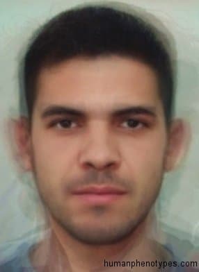 Paleo Sardinian phenotype average face