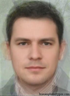 Pre Slavic phenotype average face