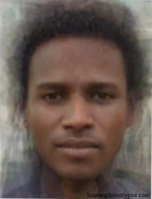 Proto Ethiopid phenotype average face