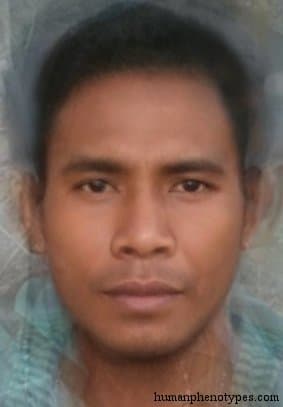 Proto Malayid phenotype average face