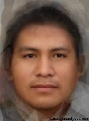 Pueblid phenotype average face