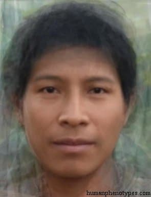 South Amazonid phenotype average face