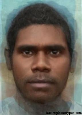 South Australid phenotype average face