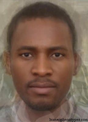 South Bantuid phenotype average face