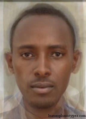 South Ethiopid phenotype average face