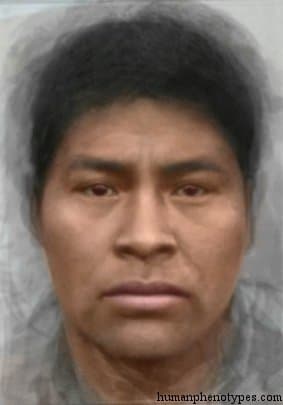 South Fuegid phenotype average face