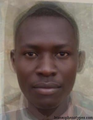 South Nilotid phenotype average face