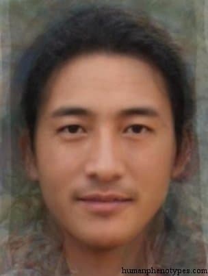 Tibetid phenotype average face