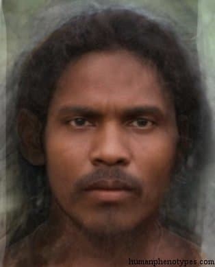 Vedda phenotype average face