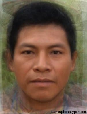West Amazonid phenotype average face